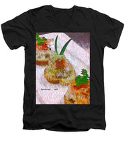 Load image into Gallery viewer, Crab on crostini - Men&#39;s V-Neck T-Shirt