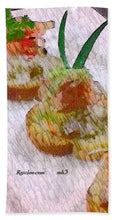 Load image into Gallery viewer, Crab on crostini - Beach Towel