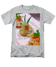 Load image into Gallery viewer, Crab on crostini - Men&#39;s T-Shirt  (Regular Fit)