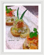 Load image into Gallery viewer, Crab on crostini - Framed Print