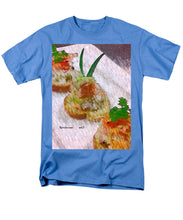 Load image into Gallery viewer, Crab on crostini - Men&#39;s T-Shirt  (Regular Fit)