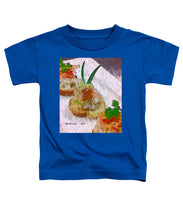 Load image into Gallery viewer, Crab on crostini - Toddler T-Shirt