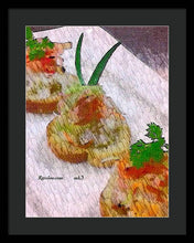 Load image into Gallery viewer, Crab on crostini - Framed Print