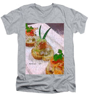 Load image into Gallery viewer, Crab on crostini - Men&#39;s V-Neck T-Shirt