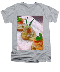 Crab on crostini - Men's V-Neck T-Shirt