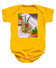 Load image into Gallery viewer, Crab on crostini - Baby Onesie