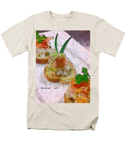 Load image into Gallery viewer, Crab on crostini - Men&#39;s T-Shirt  (Regular Fit)