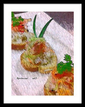 Load image into Gallery viewer, Crab on crostini - Framed Print