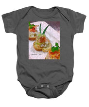 Load image into Gallery viewer, Crab on crostini - Baby Onesie