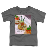 Load image into Gallery viewer, Crab on crostini - Toddler T-Shirt