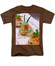 Load image into Gallery viewer, Crab on crostini - Men&#39;s T-Shirt  (Regular Fit)