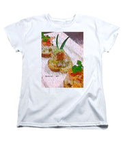 Load image into Gallery viewer, Crab on crostini - Women&#39;s T-Shirt (Standard Fit)