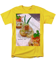 Load image into Gallery viewer, Crab on crostini - Men&#39;s T-Shirt  (Regular Fit)