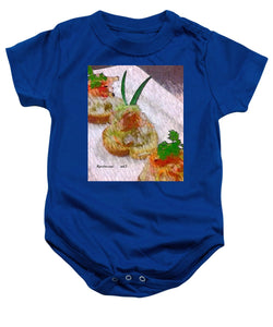 Crab on crostini - Baby Onesie