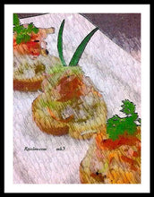 Load image into Gallery viewer, Crab on crostini - Framed Print