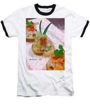 Load image into Gallery viewer, Crab on crostini - Baseball T-Shirt