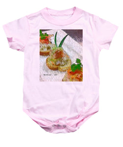 Crab on crostini - Baby Onesie