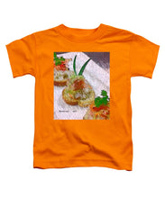 Load image into Gallery viewer, Crab on crostini - Toddler T-Shirt