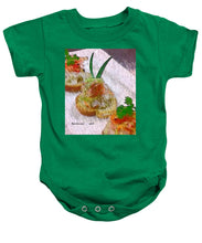 Load image into Gallery viewer, Crab on crostini - Baby Onesie