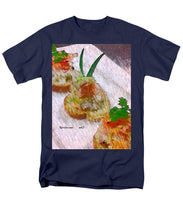 Load image into Gallery viewer, Crab on crostini - Men&#39;s T-Shirt  (Regular Fit)