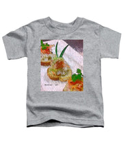 Load image into Gallery viewer, Crab on crostini - Toddler T-Shirt