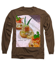 Load image into Gallery viewer, Crab on crostini - Long Sleeve T-Shirt