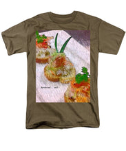 Load image into Gallery viewer, Crab on crostini - Men&#39;s T-Shirt  (Regular Fit)