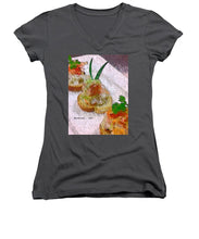 Load image into Gallery viewer, Crab on crostini - Women&#39;s V-Neck