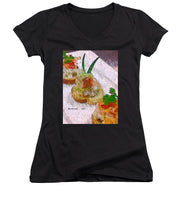 Load image into Gallery viewer, Crab on crostini - Women&#39;s V-Neck