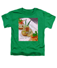 Load image into Gallery viewer, Crab on crostini - Toddler T-Shirt