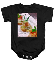 Load image into Gallery viewer, Crab on crostini - Baby Onesie