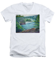 Load image into Gallery viewer, Deception Pass - Men&#39;s V-Neck T-Shirt