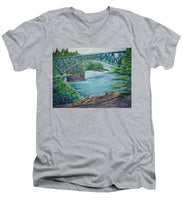 Load image into Gallery viewer, Deception Pass - Men&#39;s V-Neck T-Shirt