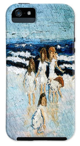 Family at the beach - Phone Case