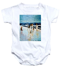 Family at the beach - Baby Onesie