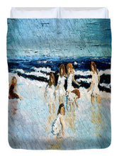 Load image into Gallery viewer, Family at the beach - Duvet Cover