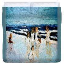 Load image into Gallery viewer, Family at the beach - Duvet Cover