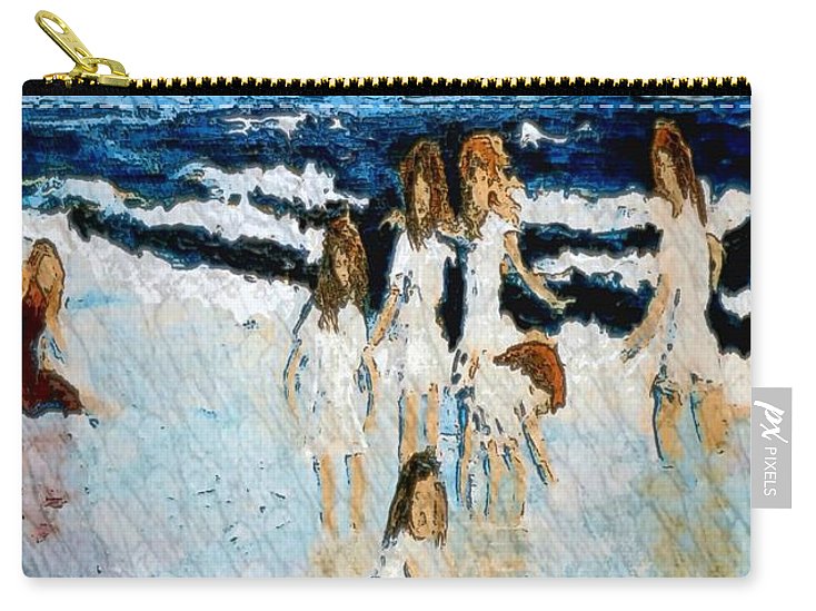 Family at the beach - Carry-All Pouch