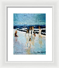 Load image into Gallery viewer, Family at the beach - Framed Print