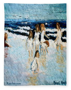 Family at the beach - Blanket