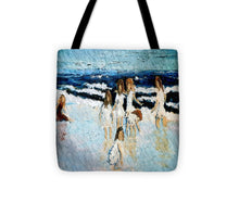 Load image into Gallery viewer, Family at the beach - Tote Bag