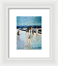 Load image into Gallery viewer, Family at the beach - Framed Print