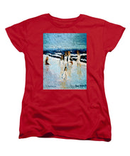 Load image into Gallery viewer, Family at the beach - Women&#39;s T-Shirt (Standard Fit)