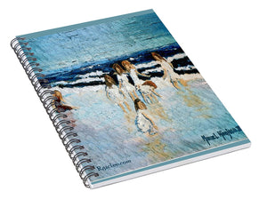 Family at the beach - Spiral Notebook