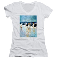 Load image into Gallery viewer, Family at the beach - Women&#39;s V-Neck