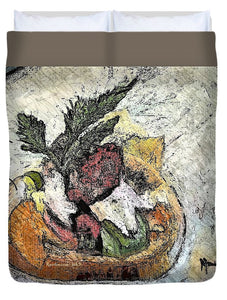 Lobster on crostini - Duvet Cover