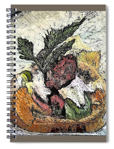 Lobster on crostini - Spiral Notebook