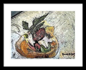 Lobster on crostini - Framed Print