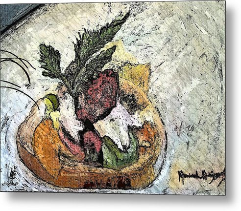 Lobster on crostini - Metal Print