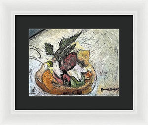 Lobster on crostini - Framed Print